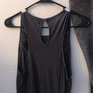 Grey O’Neill tank top with lace pattern